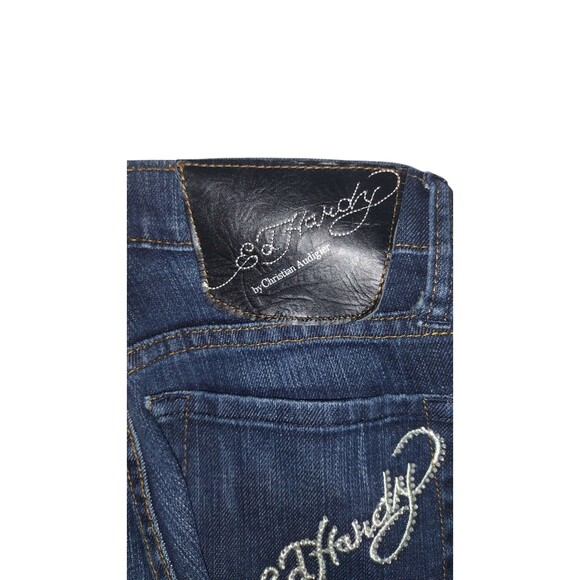 Ed Hardy Jeans Womens Size 26 Boot Cut by Christian Audigier (26x34) NEW w/ TAGS - Picture 6 of 11